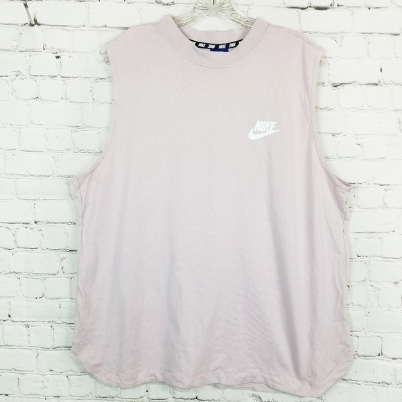 Nike Tops - Nike| Retro Style Blush Pink High Neck Tank